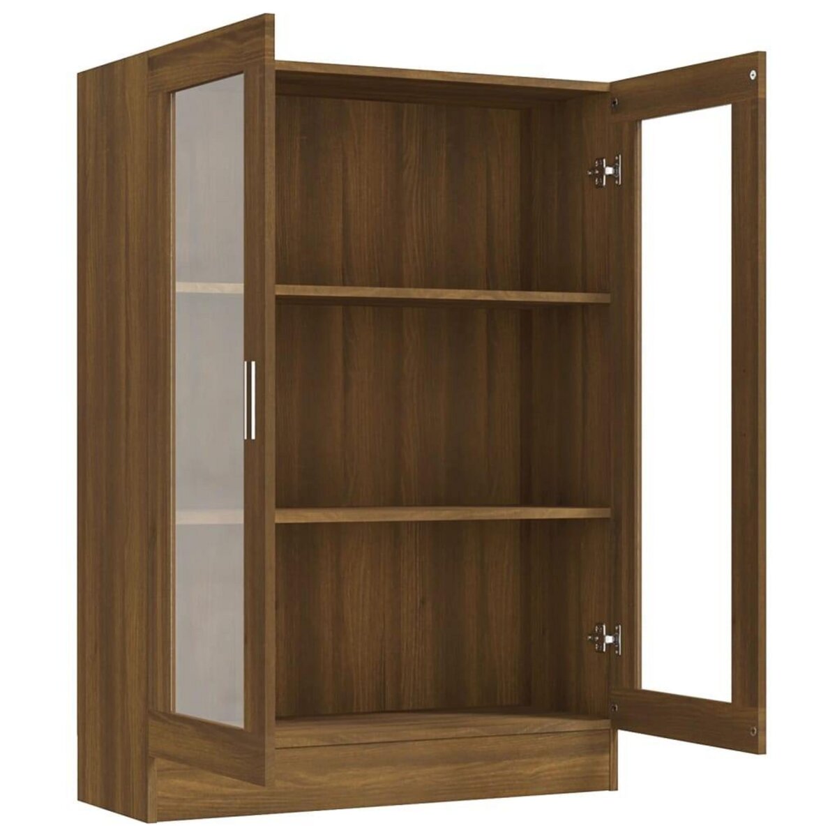 VIDAXL Armoire a vitrine Chene brun 82,5x30,5x115cm Bois d'ingenierie