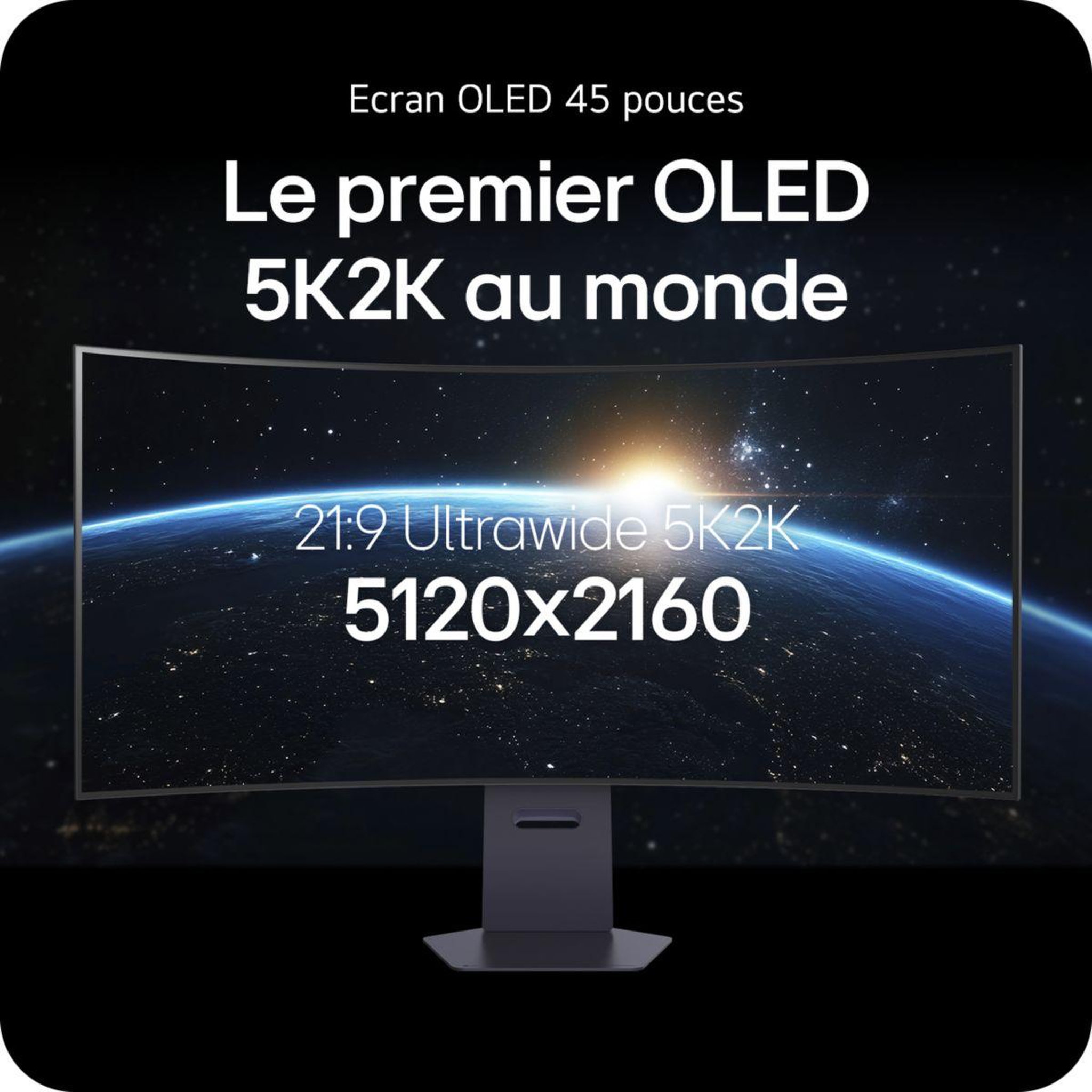 Voir la diapositive 3 : LG Ecran pc gamer 45gx950a 45  incurvé 800r 5k 165hz oled hdr true black 400 hdmi 2.1 amd freesync & g-sync