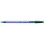 BIC Lot de 5 stylos bille pointe moyenne bleu/noir/rouge/vert CRISTAL SOFT