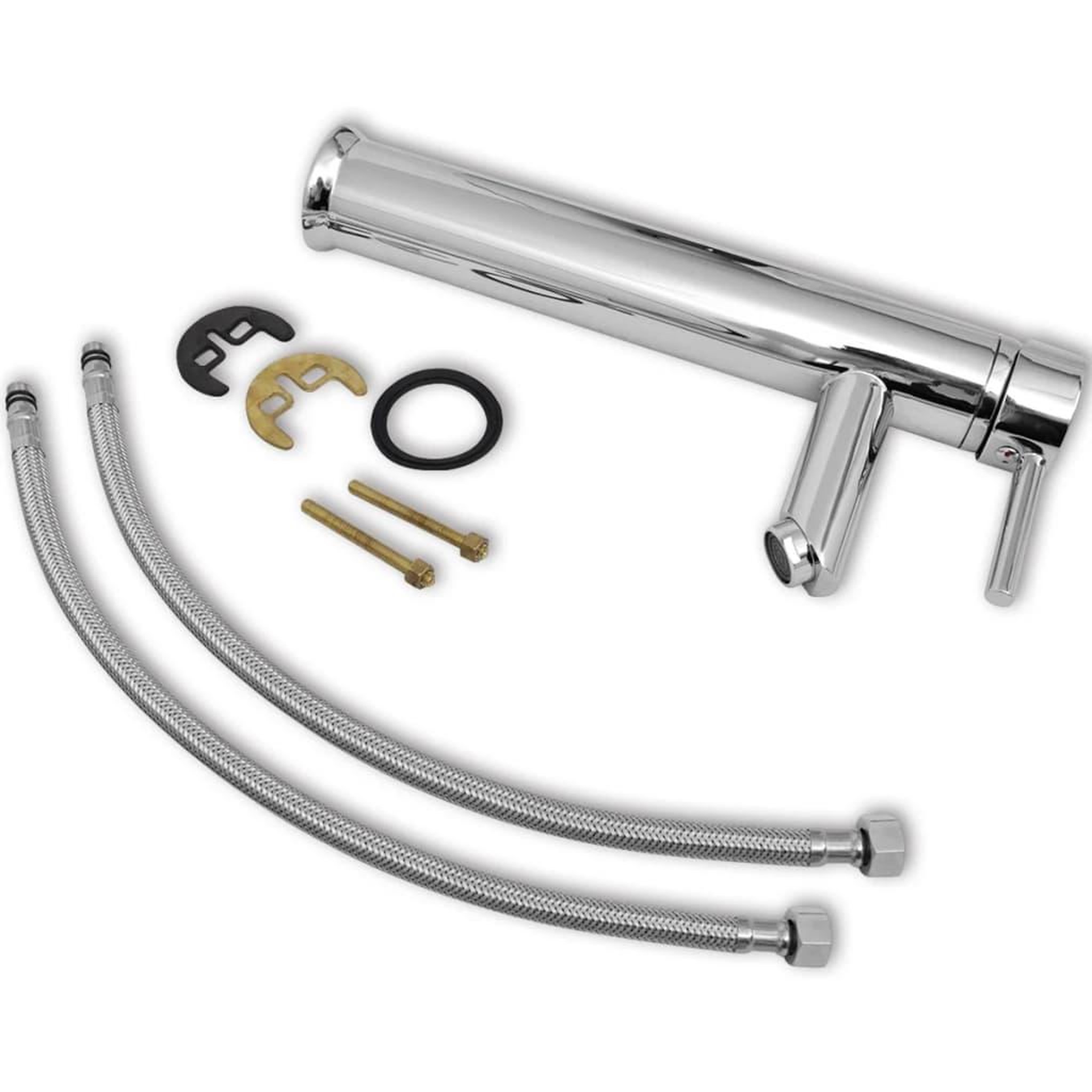 Voir la diapositive 4 : VIDAXL Mitigeurs de salle de bain 2 pcs chrome