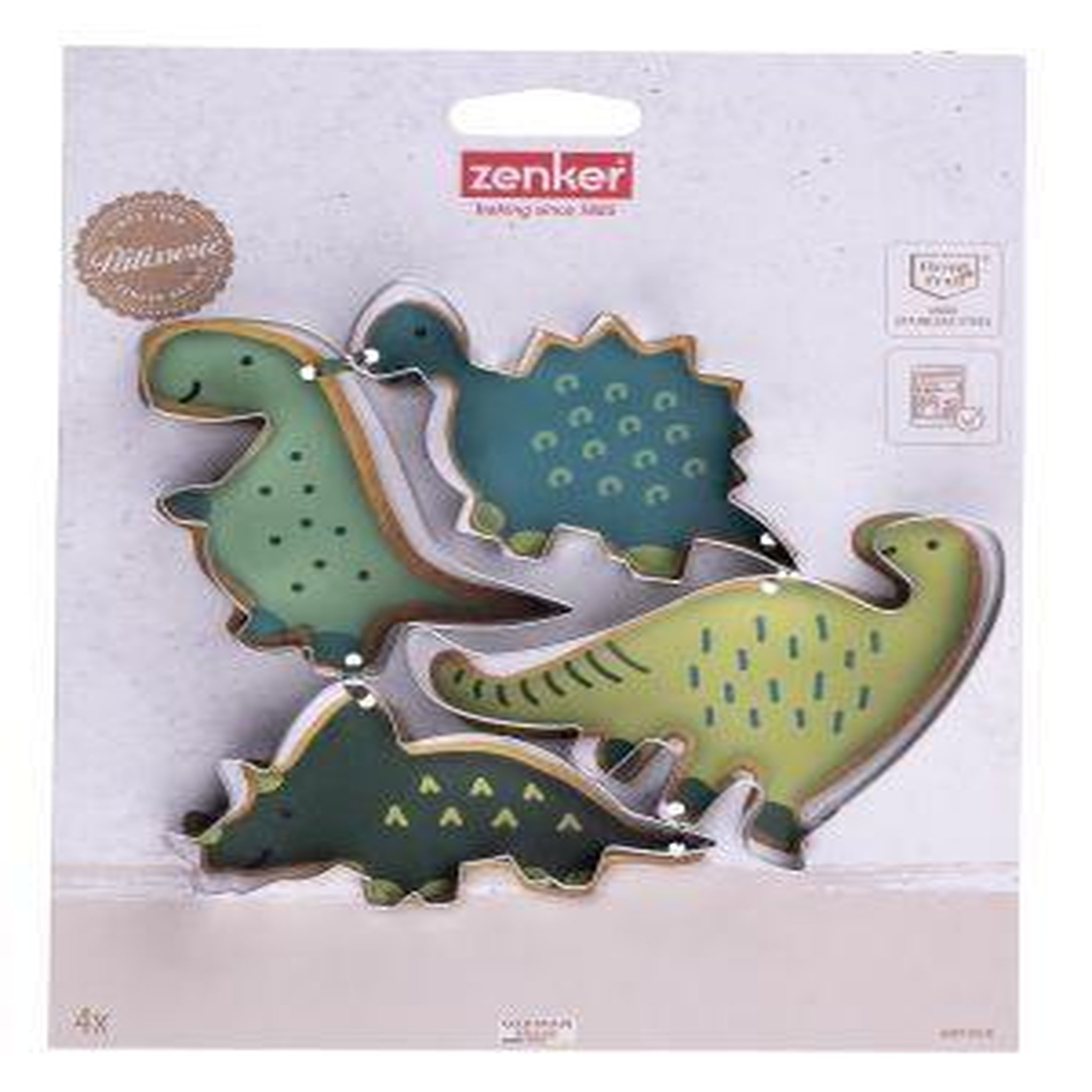 Voir la diapositive 6 : ZENKER Set de 4 emporte-pièces dinosaure zenker emporte-pièces