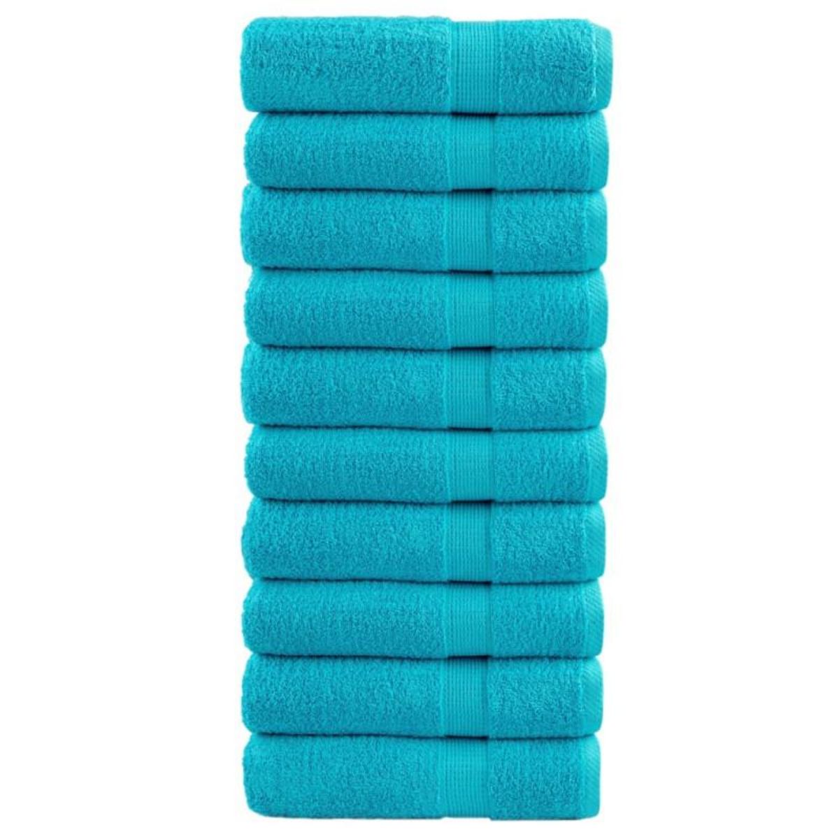 VIDAXL Serviettes de douche de qualité supérieure SOLUND 10 pcs