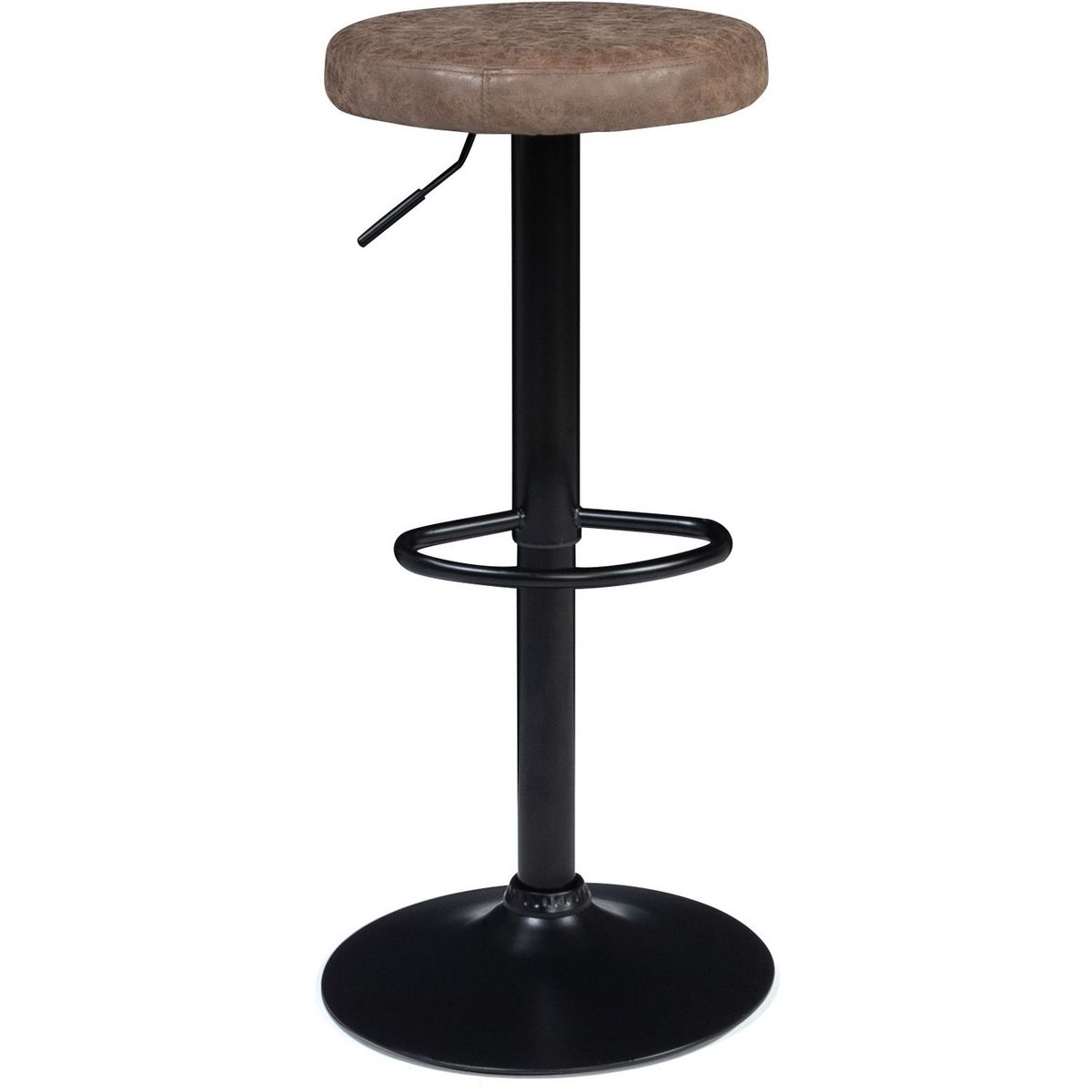 Lot de 4 tabourets de bar style industriel vintage pieds métal MINNESOTA