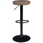 Voir la diapositive 2 : Lot de 4 tabourets de bar style industriel vintage pieds métal MINNESOTA
