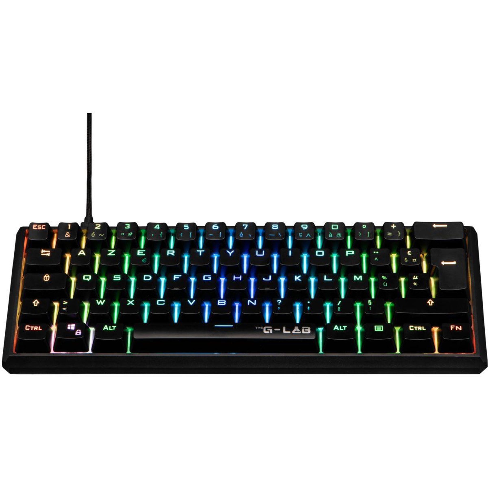 Voir la diapositive 3 : THE G-LAB Clavier gamer KEYZ THALL SM FR