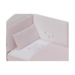 INTERBABY Parure de lit 3 Pcs. Nid d'abeille Mod. Viggo Rose