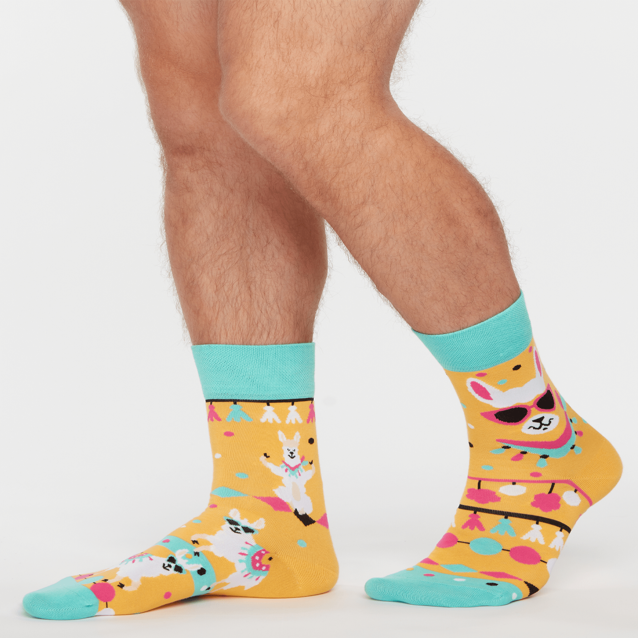 Voir la diapositive 2 : DEDOLES Chaussettes lamas sympas