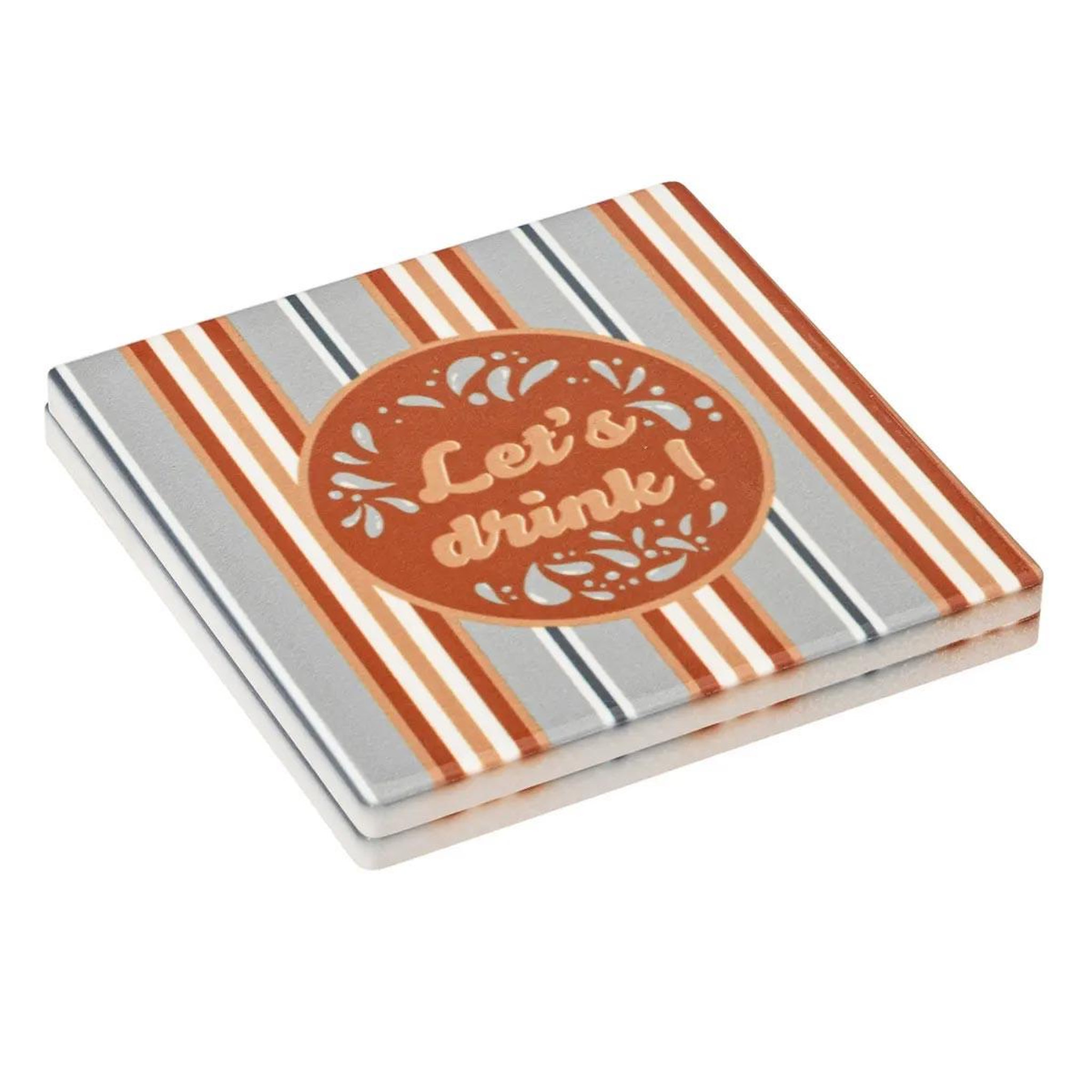 Voir la diapositive 2 : SECRET DE GOURMET Lot de 4 dessous de verre  be vintage  10cm multicolore