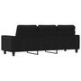 Voir la diapositive 5 : VIDAXL Canapé à 3 places Noir 180 cm Tissu