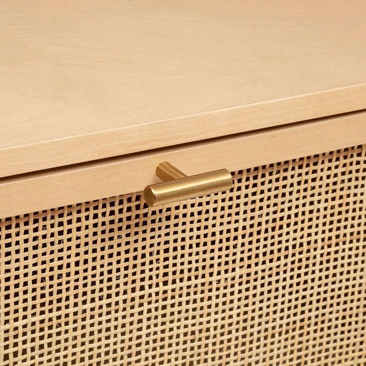 ATMOSPHERA Chiffonnier 4 tiroirs en cannage RAYO - Beige