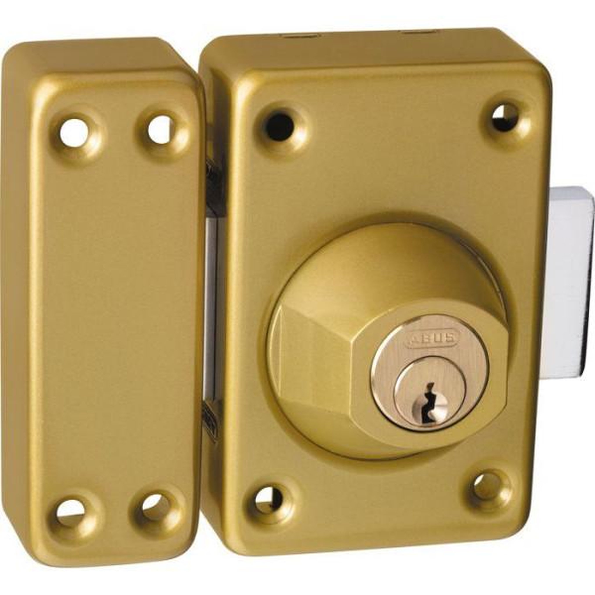 Voir la diapositive 4 : ABUS Verrou de porte - ABUS - VAD136 CC 45 - Double cylindre - Bronze - Entraxe 45 x 76 mm