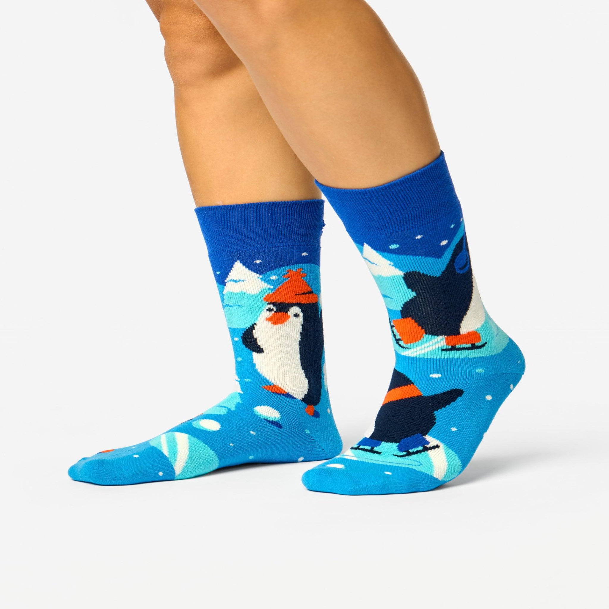 Voir la diapositive 3 : DEDOLES Chaussettes chaudes manchots patineurs