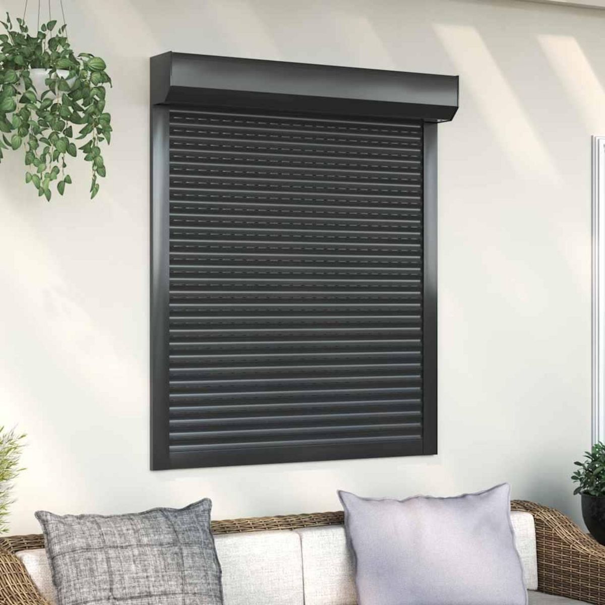 VIDAXL Volet roulant aluminium 100x130 cm anthracite
