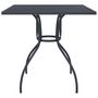 Voir la diapositive 3 : VIDAXL Table de jardin anthracite 80x80x72,5 cm Treillis d'acier