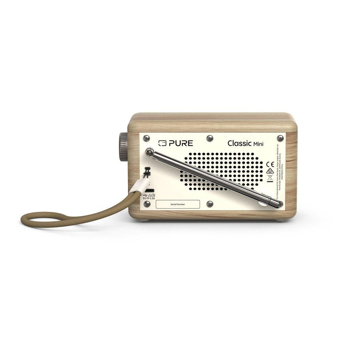 PURE Radio DAB Classic Mini Cotton White/Oak