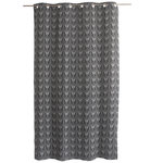 TOILINUX Rideau en coton recyclé BAYA - 140 x 240 cm - Gris foncé
