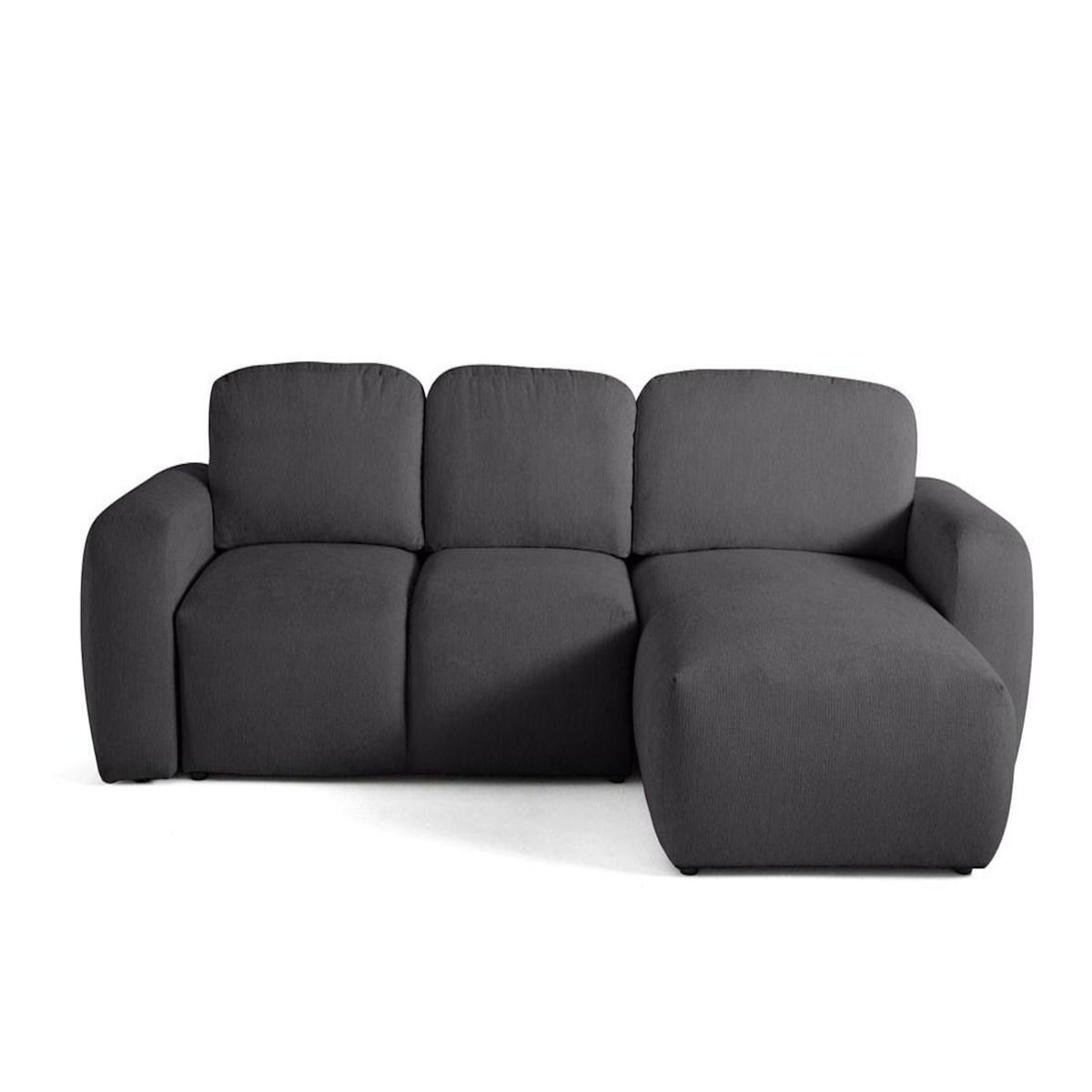 LISA DESIGN Sorrente - canapé d'angle réversible - convertible avec coffre - 4 places - en tissu texturé