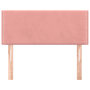 Voir la diapositive 3 : VIDAXL Tete de lit Rose 80x5x78/88 cm Velours