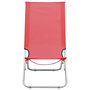 Voir la diapositive 3 : VIDAXL Chaises de plage pliables lot de 2 Rouge Tissu