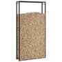 Voir la diapositive 5 : VIDAXL Portant de bois de chauffage Noir mat 110x28x214 cm Acier
