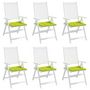 Voir la diapositive 4 : VIDAXL Coussins de chaise de jardin lot de 6 vert vif 40x40x3 cm