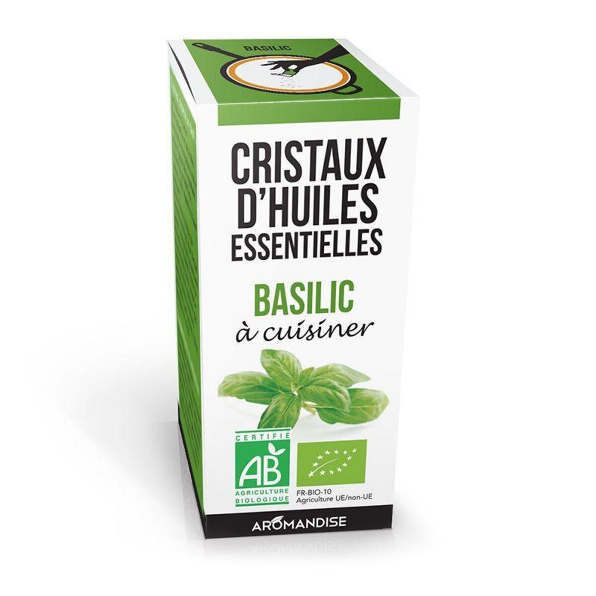 Aromandise Cristaux d'huiles essentielles - Basilic 10 g