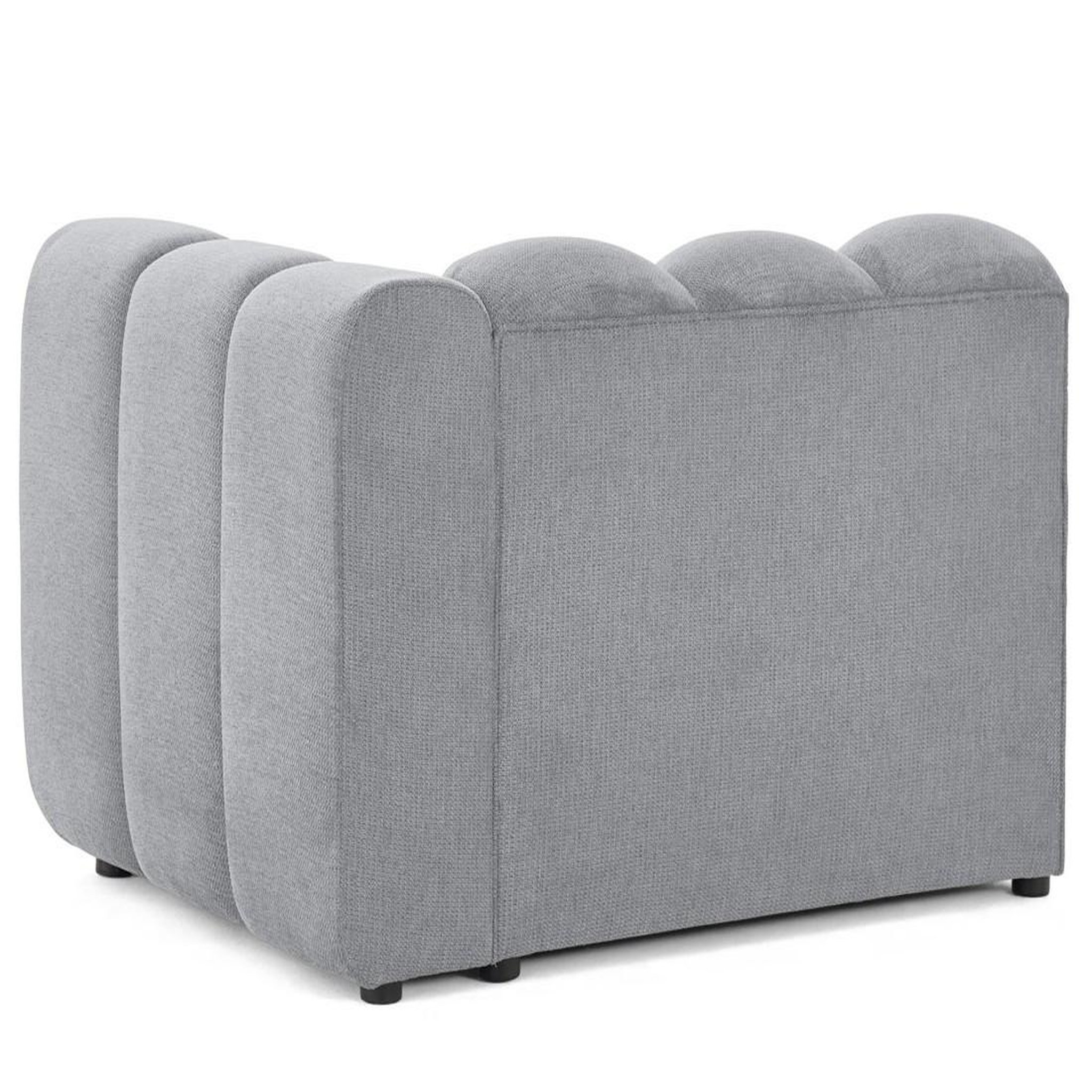 Voir la diapositive 5 : LISA DESIGN Debbie - module d'assise droit en tissu texturé