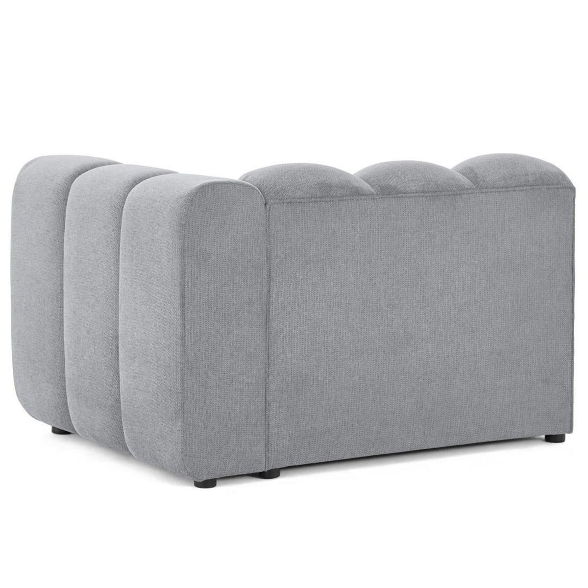 LISA DESIGN Debbie - module d'assise droit en tissu texturé