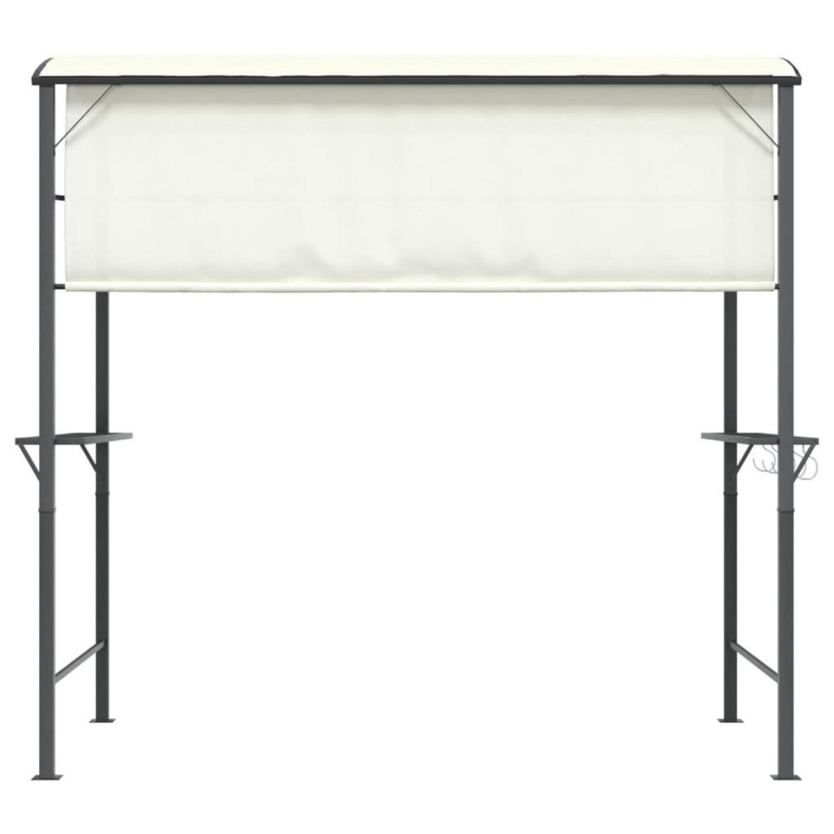VIDAXL Belvedere avec toit 220x110x200 cm Creme
