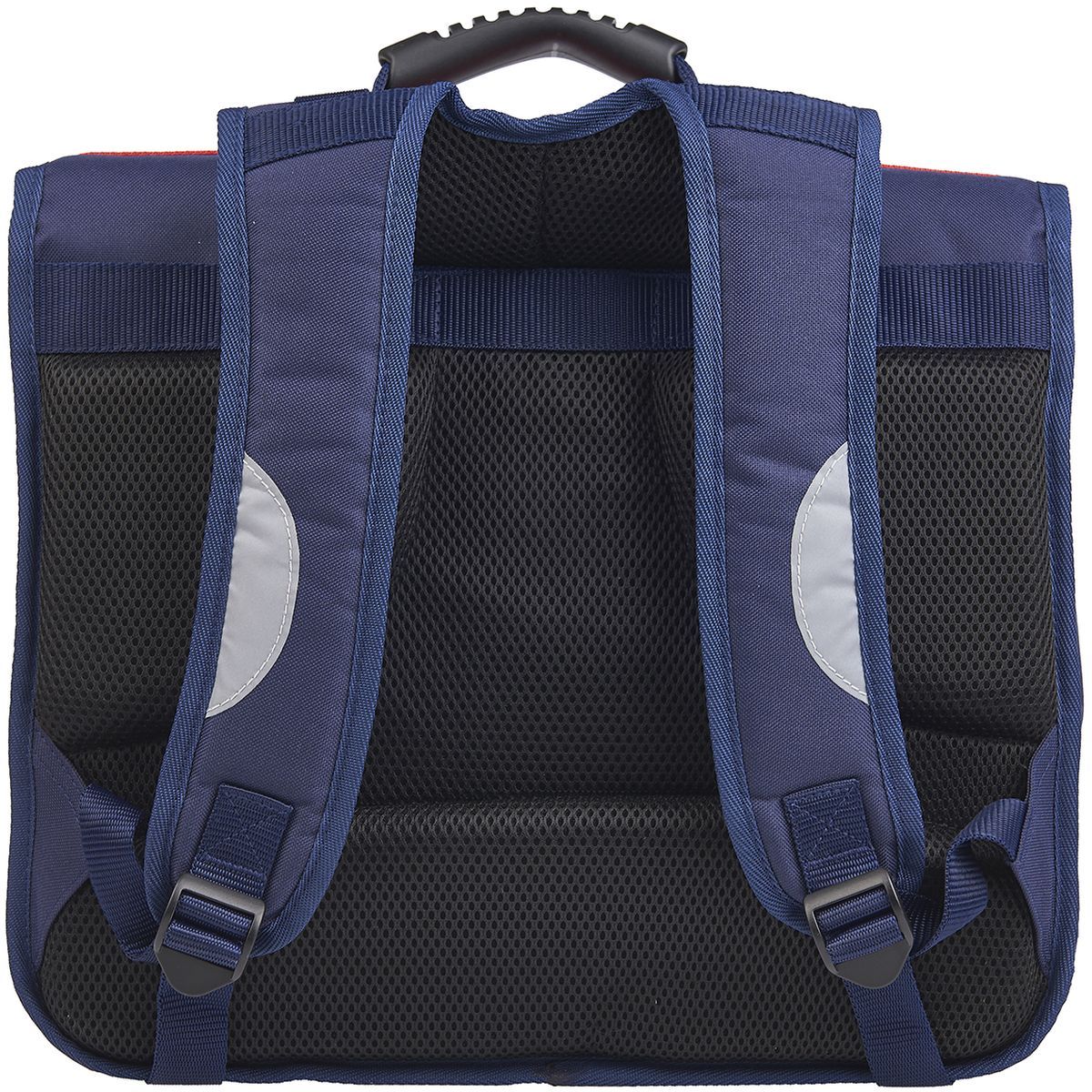 little marcel Cartable 38 cm CP/CE1/CE2 bleu avec rayures blanches