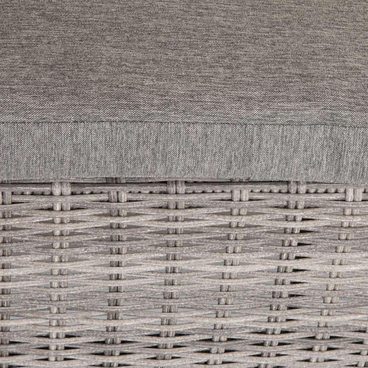 HESPERIDE Transat Malta en aluminium et résine tressée - Terre d'ombre