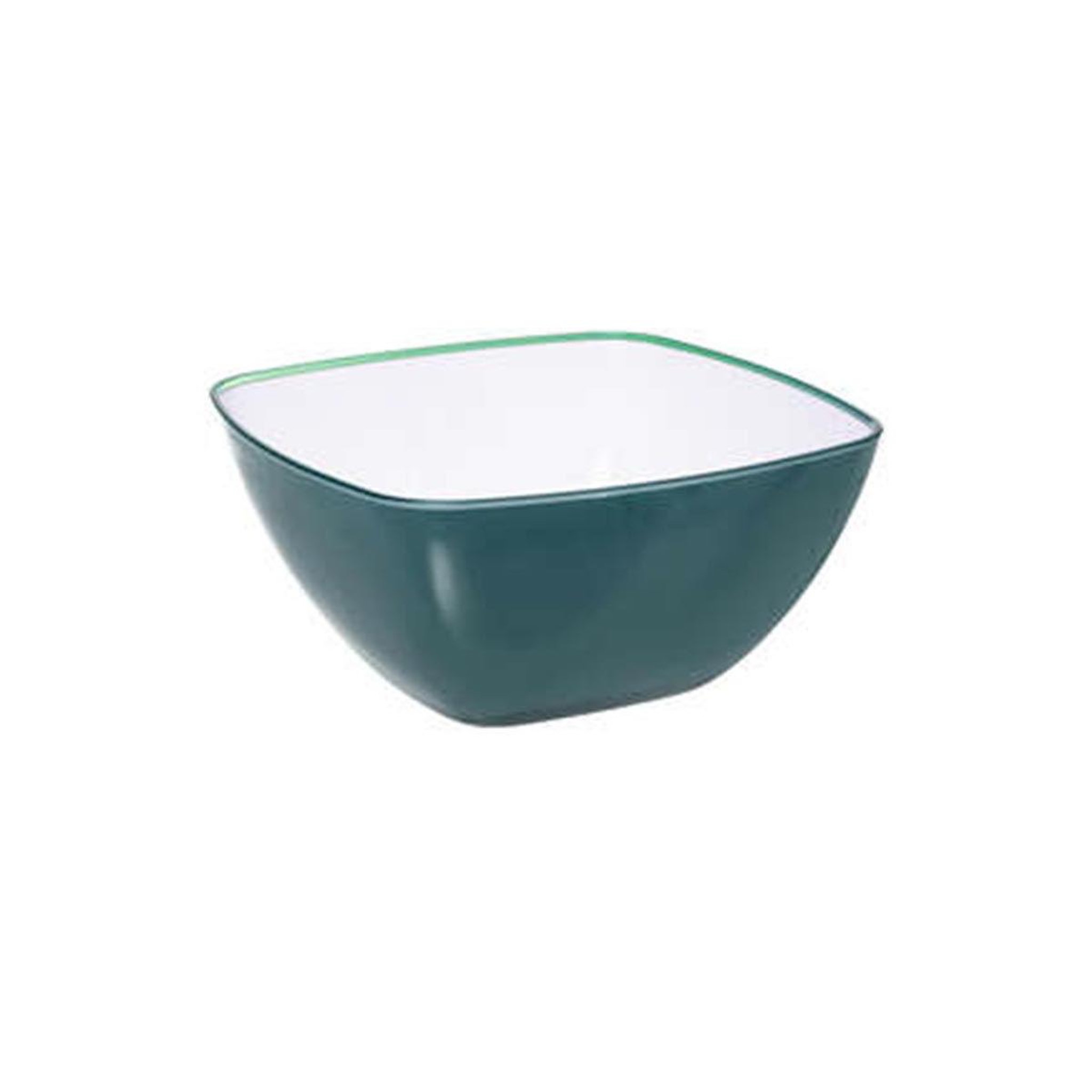 FIVE Saladier carré réutilisable  square  19cm bleu pétrole