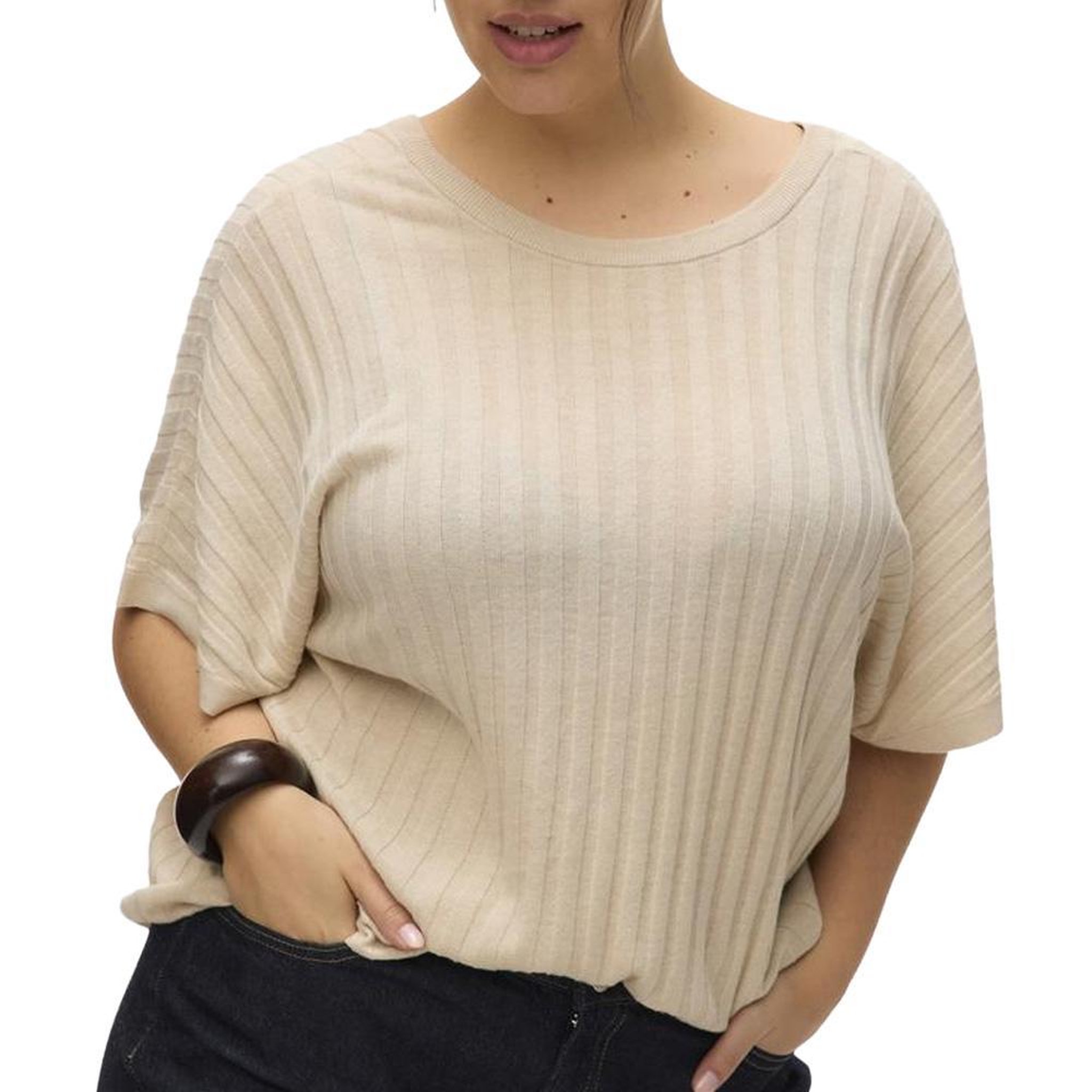 Vero Moda Pull Beige Femme Vero Moda Barbados. Coloris disponibles : Beige