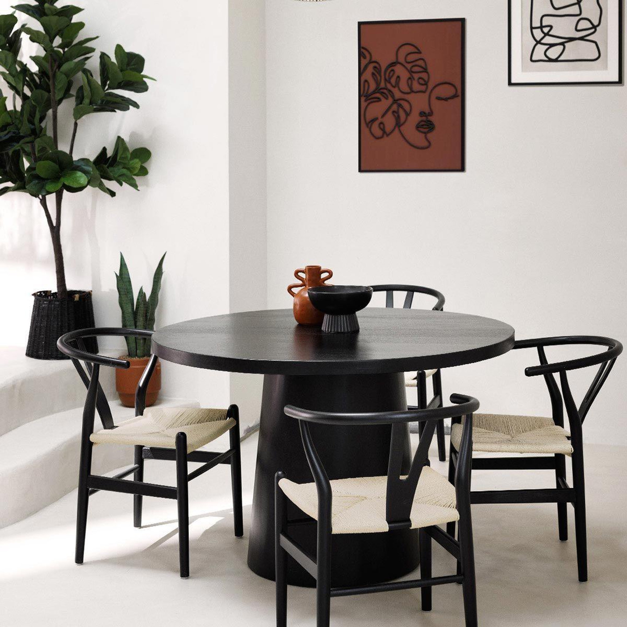Voir la diapositive 3 : ATMOSPHERA Coupelle design  chaya  22cm noir