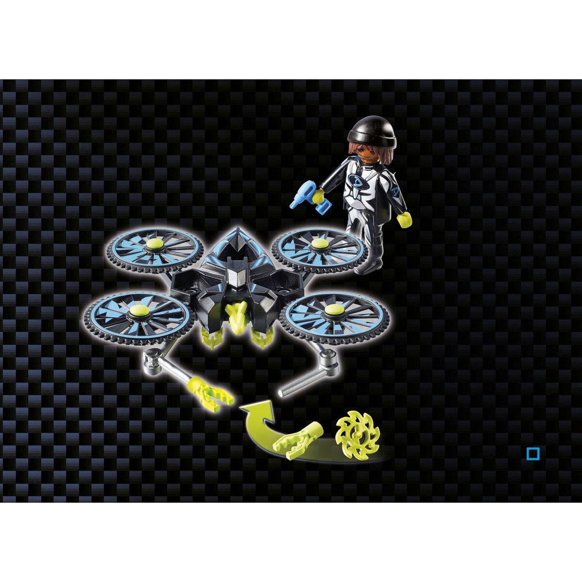 PLAYMOBIL 9250 - Top Agents - Centre de commandement du Dr Drone  