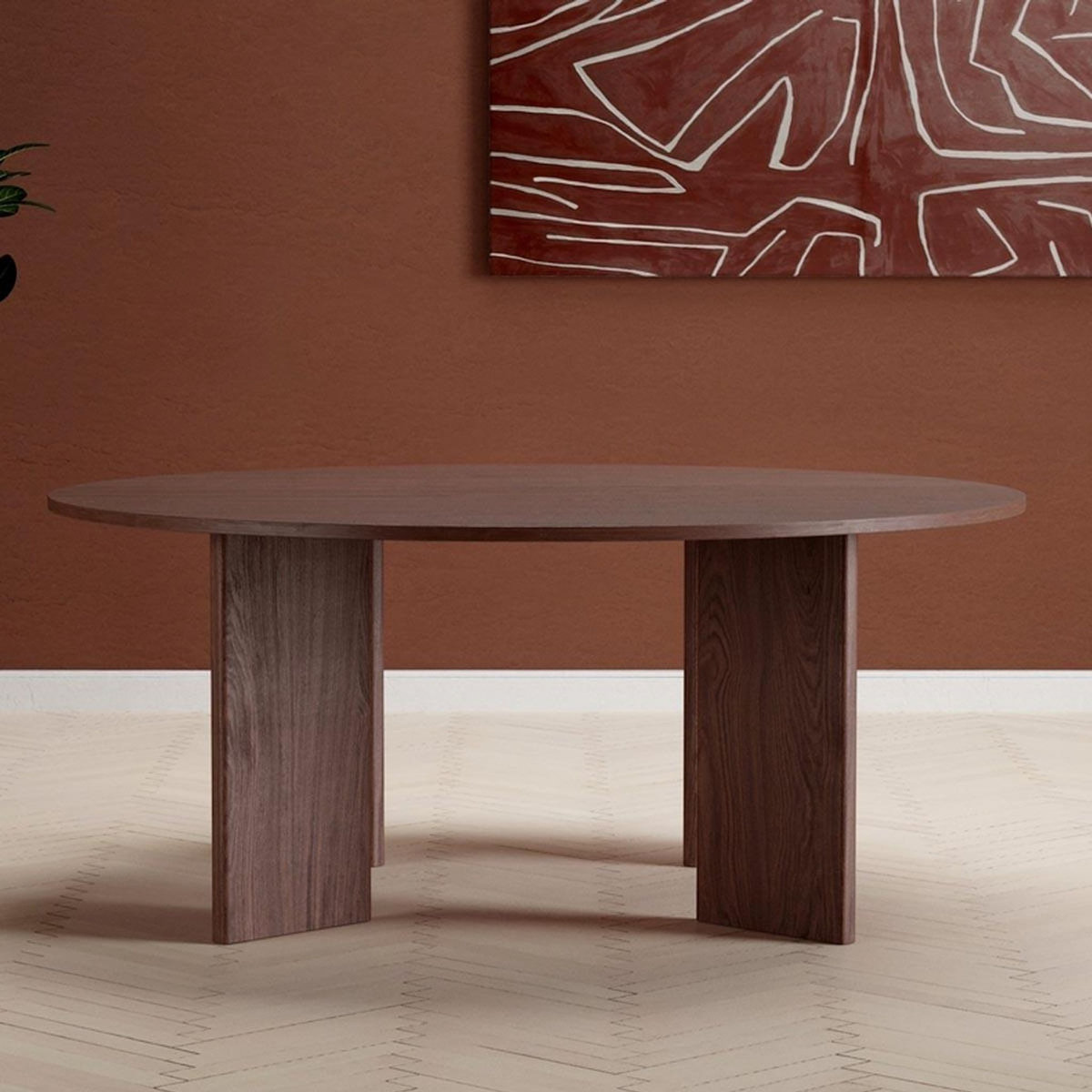 Paris Prix Table à Manger Ronde  Graos  180cm Moka