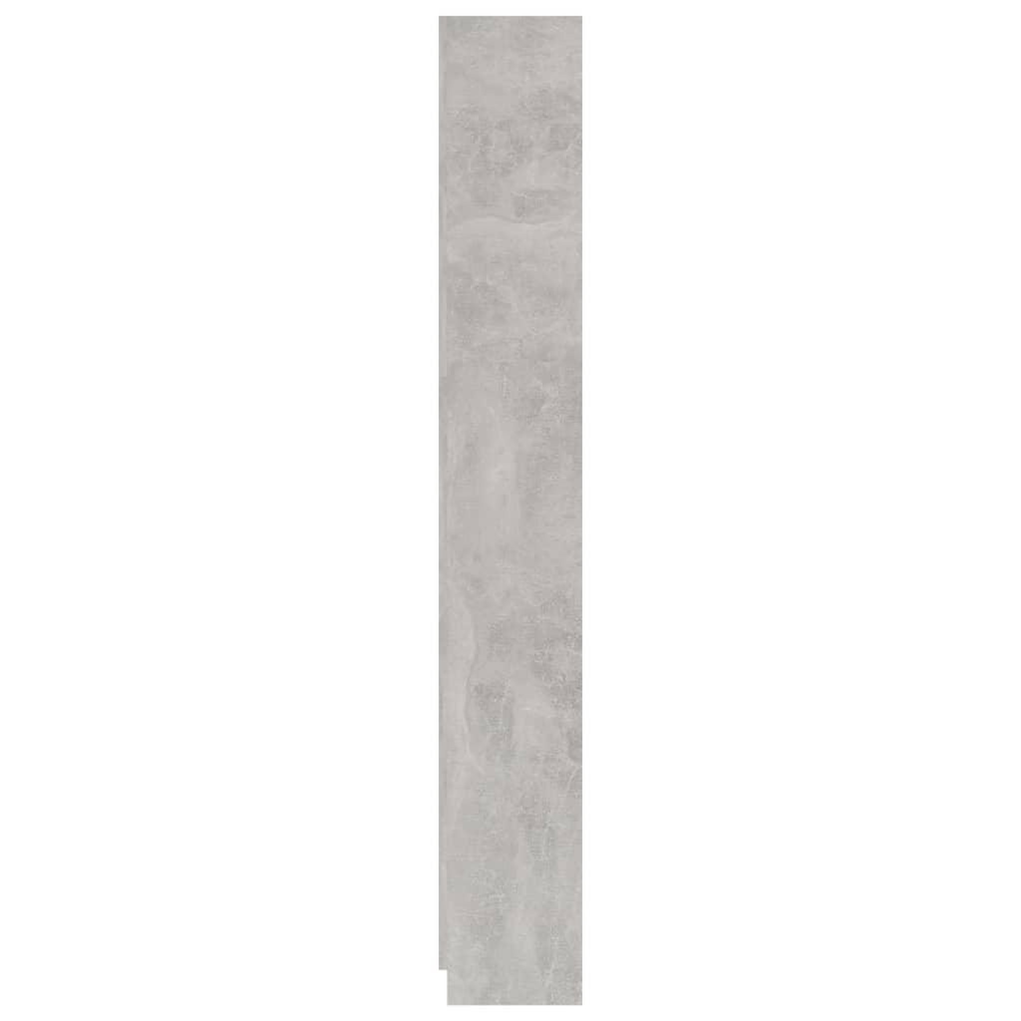 Voir la diapositive 5 : VIDAXL Bibliotheque a 5 niveaux Gris beton 60x24x175cm Bois ingenierie
