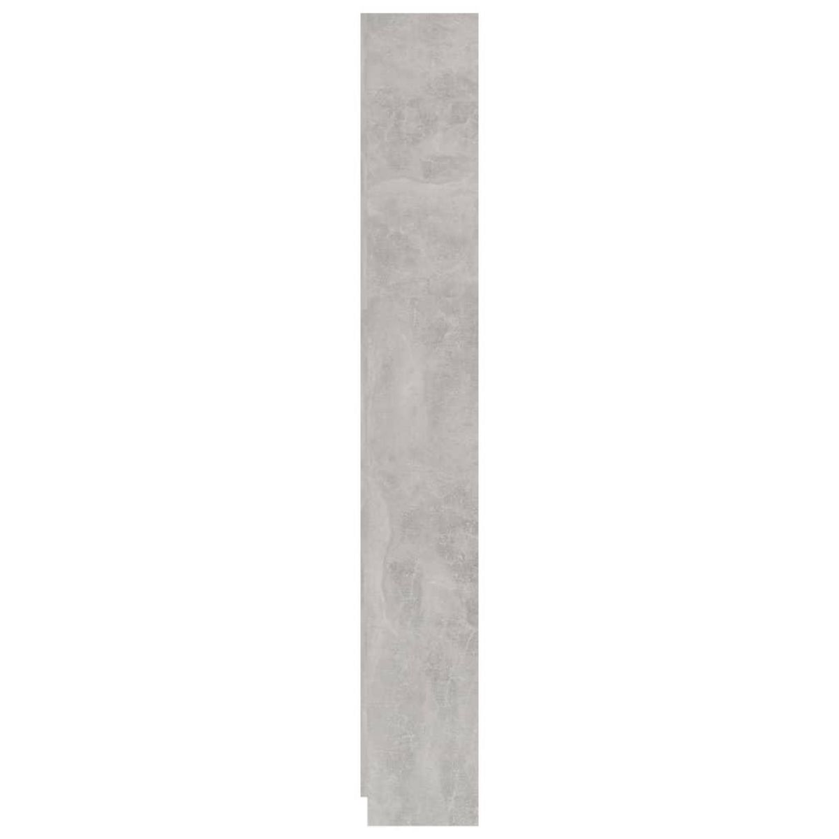 VIDAXL Bibliotheque a 5 niveaux Gris beton 60x24x175cm Bois ingenierie