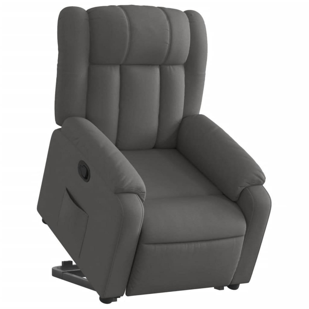 VIDAXL Fauteuil inclinable Gris fonce Tissu