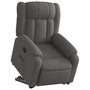 Voir la diapositive 3 : VIDAXL Fauteuil inclinable Gris fonce Tissu
