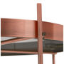 Voir la diapositive 4 : Paris Prix Table Basse Design en Verre  Rona  83cm Cuivre