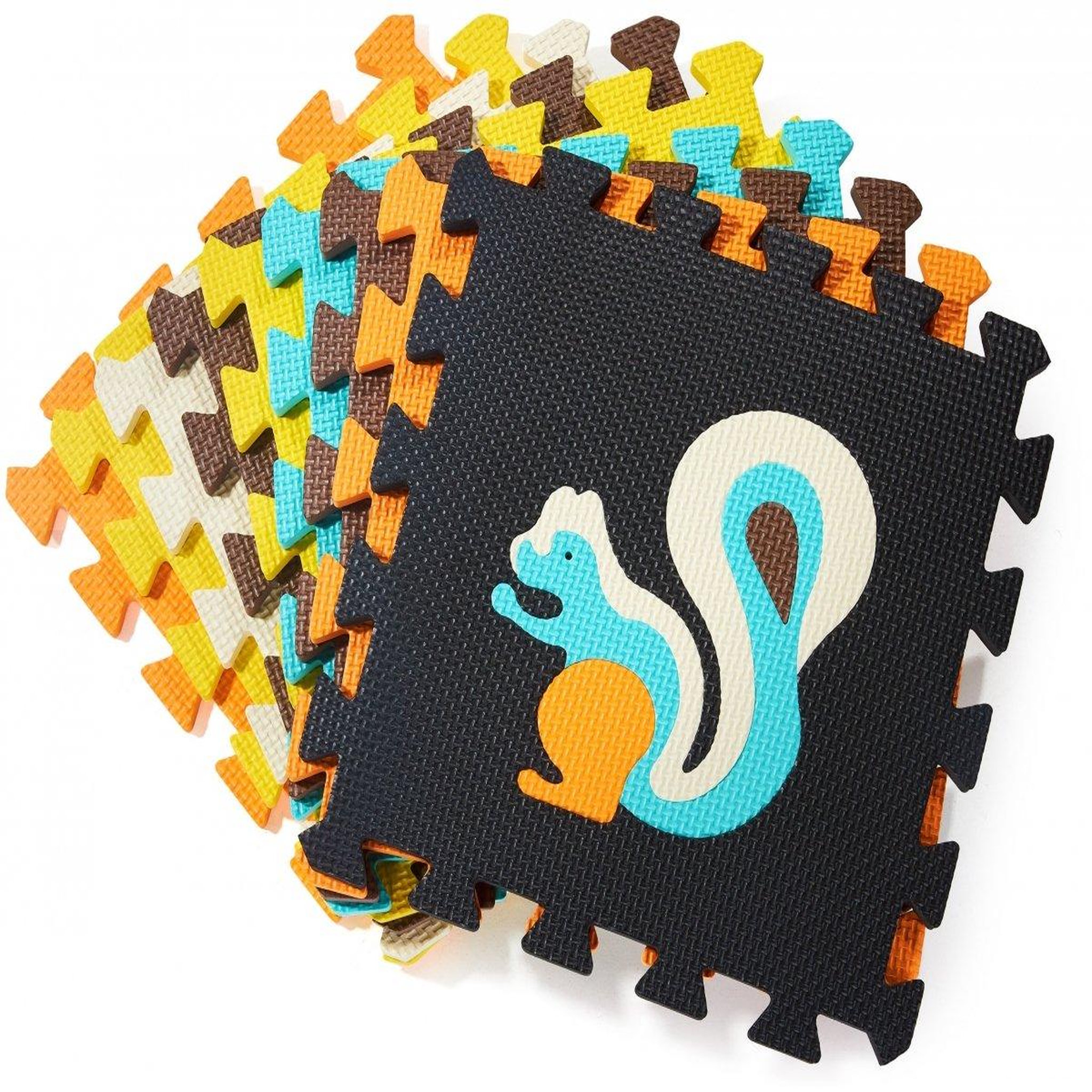 Voir la diapositive 5 : MOBY SYSTEM Tapis Puzzle Bébé en Mousse EVA 90 x 90 cm, 9 Pièces avec Animaux, Épaisseur 1 cm