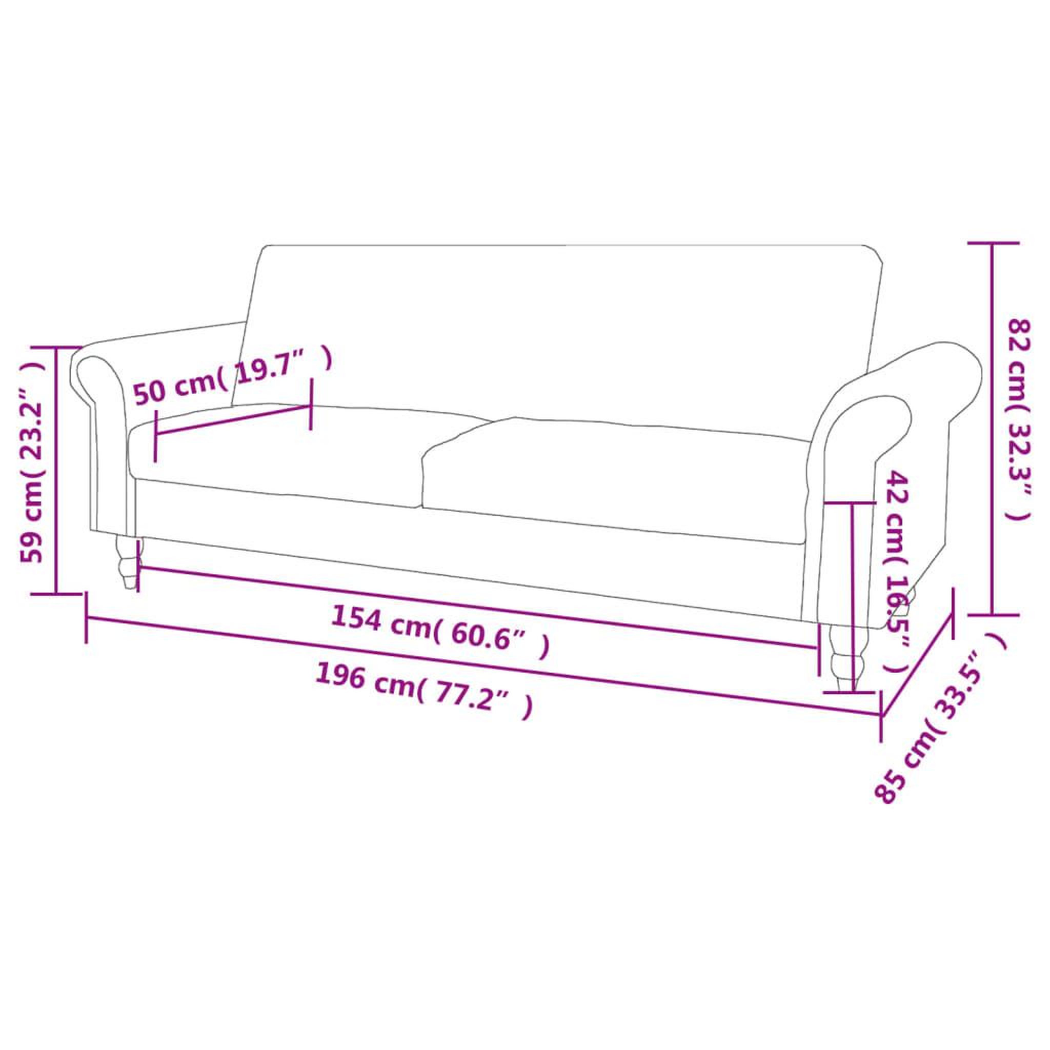 Voir la diapositive 6 : VIDAXL Canape a 2 places convertible accoudoir daim synthetique marron