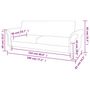 Voir la diapositive 6 : VIDAXL Canape a 2 places convertible accoudoir daim synthetique marron