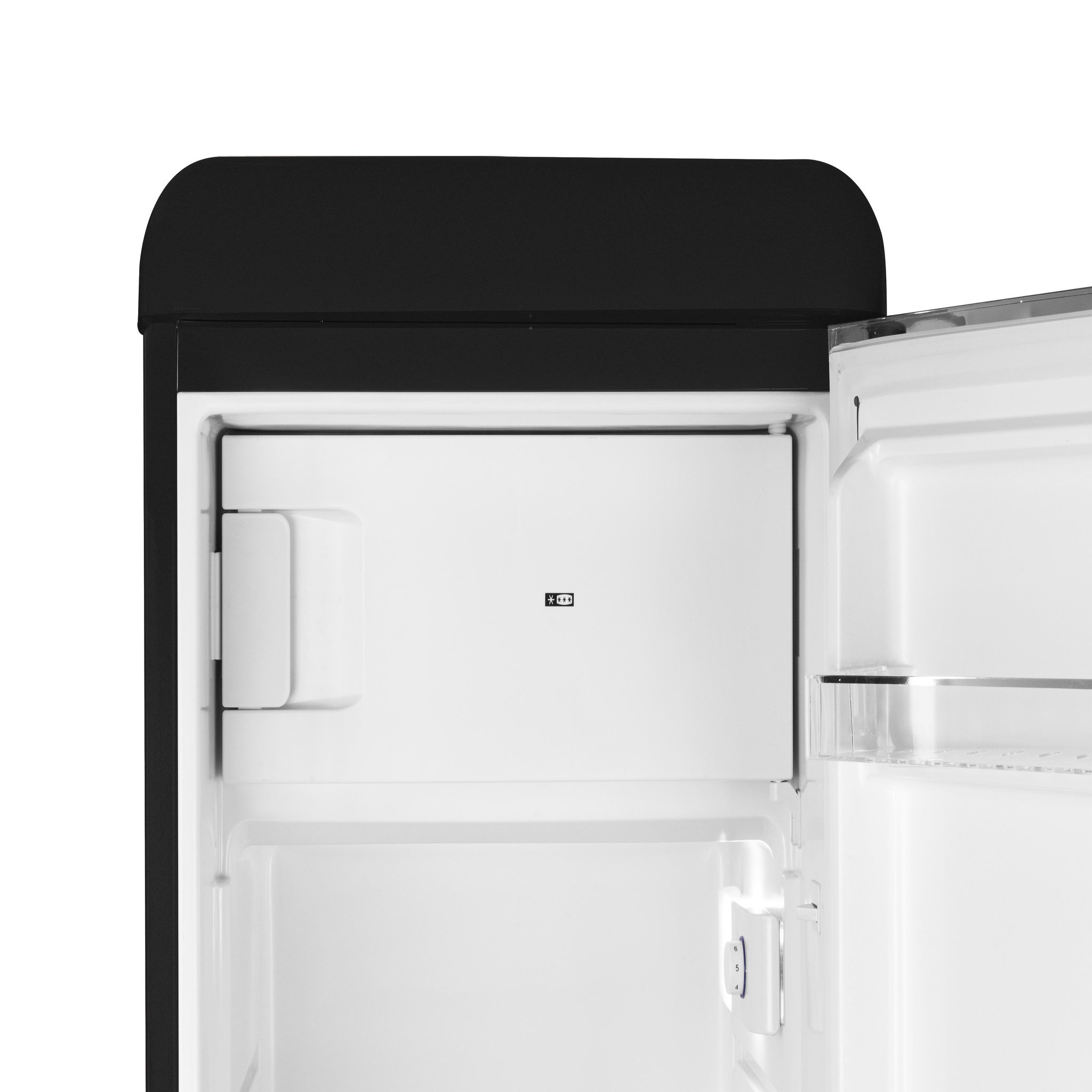 Voir la diapositive 3 : SCHNEIDER Réfrigérateur une porte 229L Vintage Black mat - SCCL222V-BE