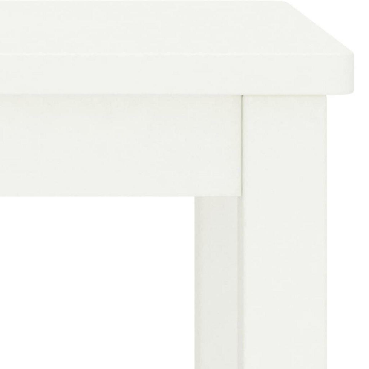 VIDAXL Table de chevet blanc 35x30x47 cm bois de pin massif