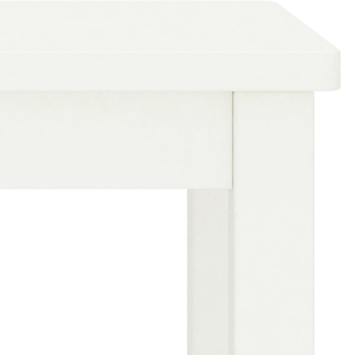 VIDAXL Table de chevet blanc 35x30x47 cm bois de pin massif