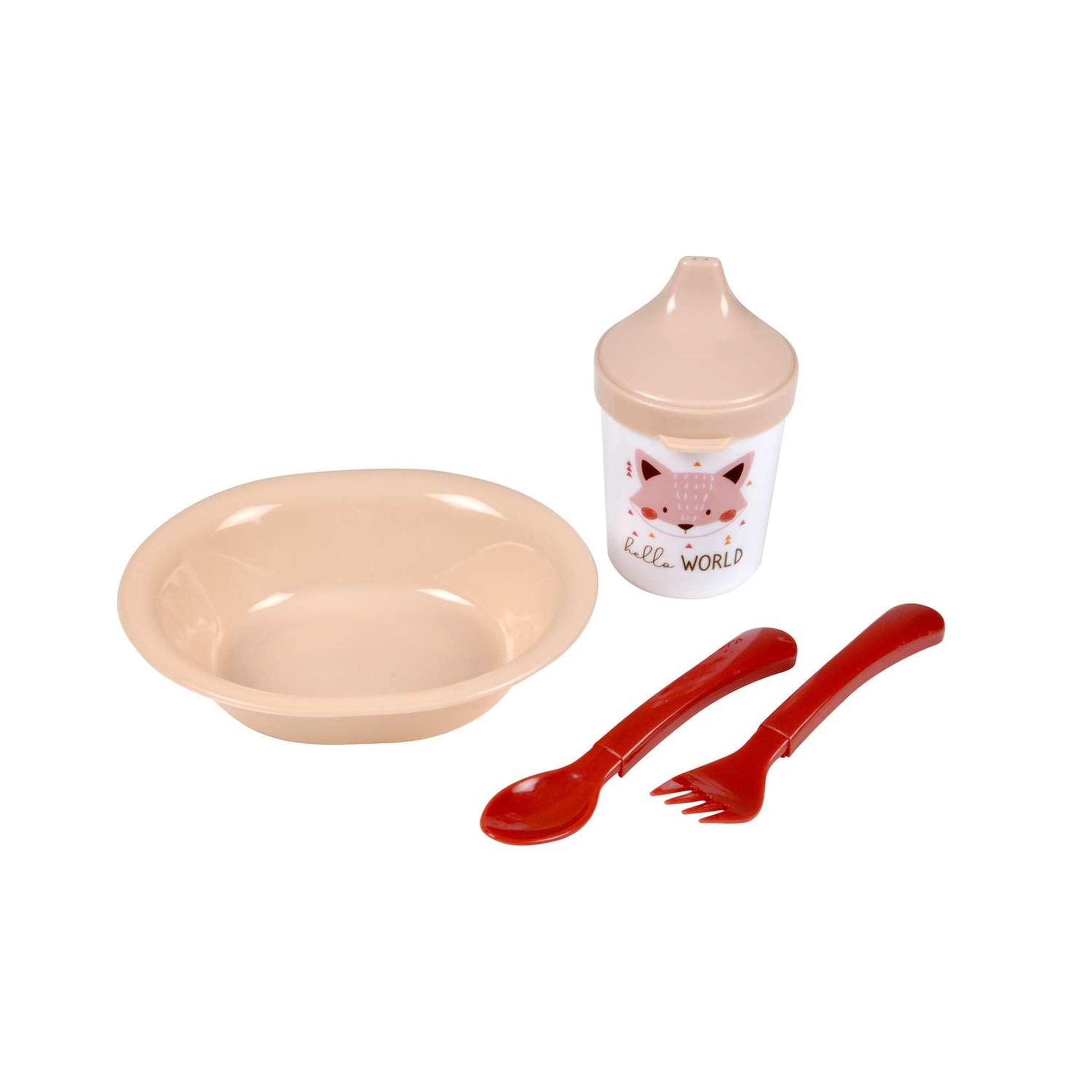 BEBE DOUCEUR Set repas enfant 4 pièces forêt magique