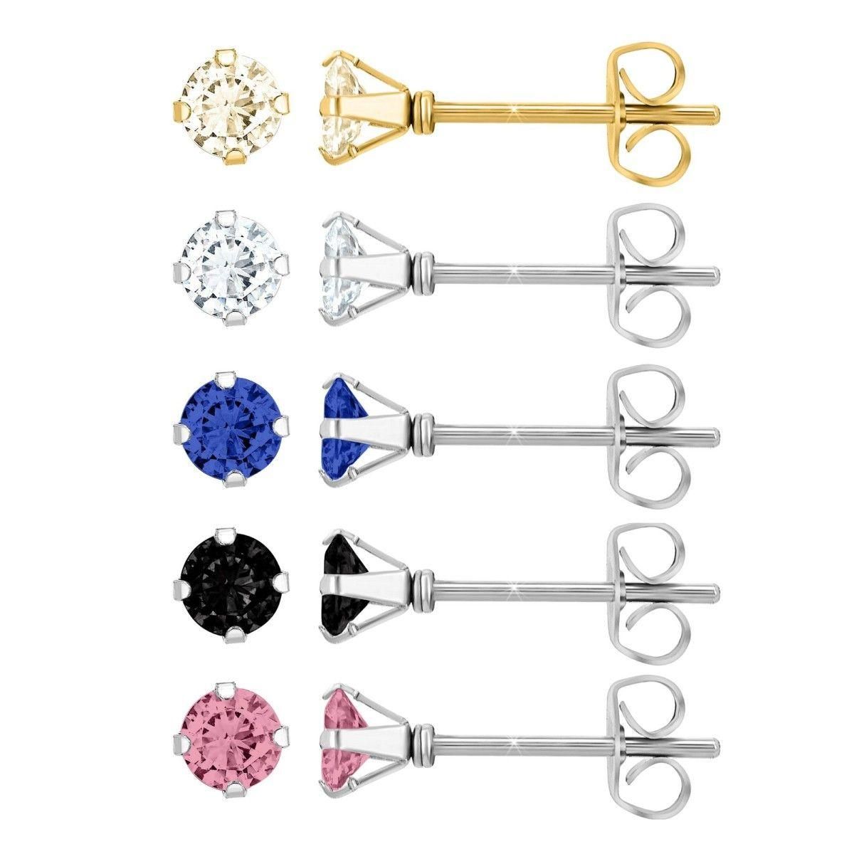 SC CRYSTAL Set de 5 paires de boucles d'oreilles par SC Crystal®