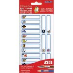 GLOBAL GIFT 36 étiquettes plastifiées - Pirates - Ultra-résistantes